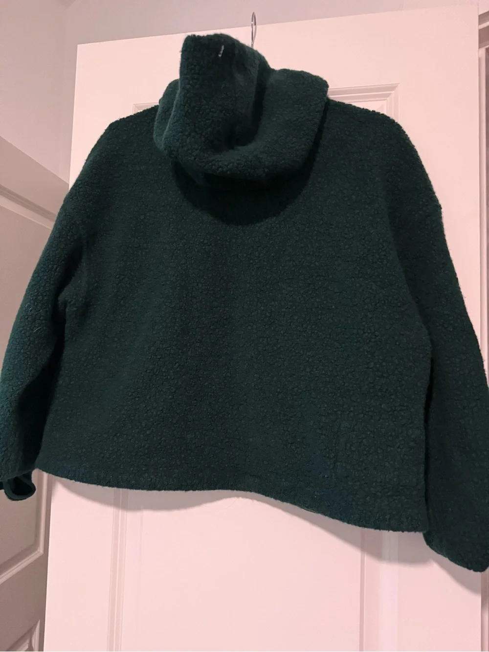 Outdoor Voices Teal Sherpa Hooded Jacket